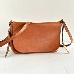 Fossil Small Brown Leather Crossbody